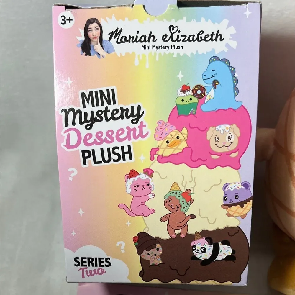 Moriah Elizabeth Mini Mystery Dessert Plush - Pink and Tan Ice Cream Delight